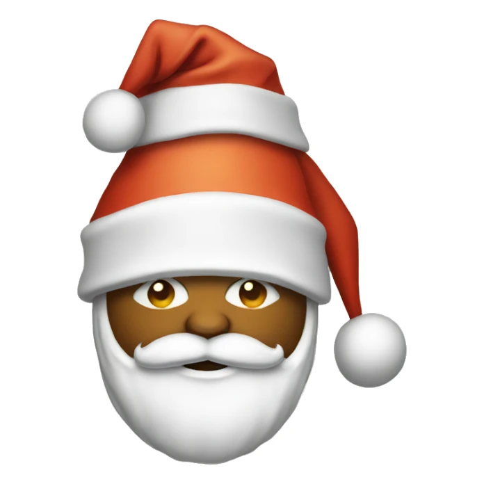 Basketball Santa hat sticker