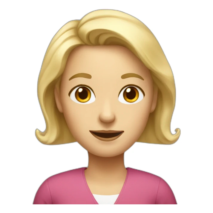 Blonde middle aged kindergarten teacher sticker
