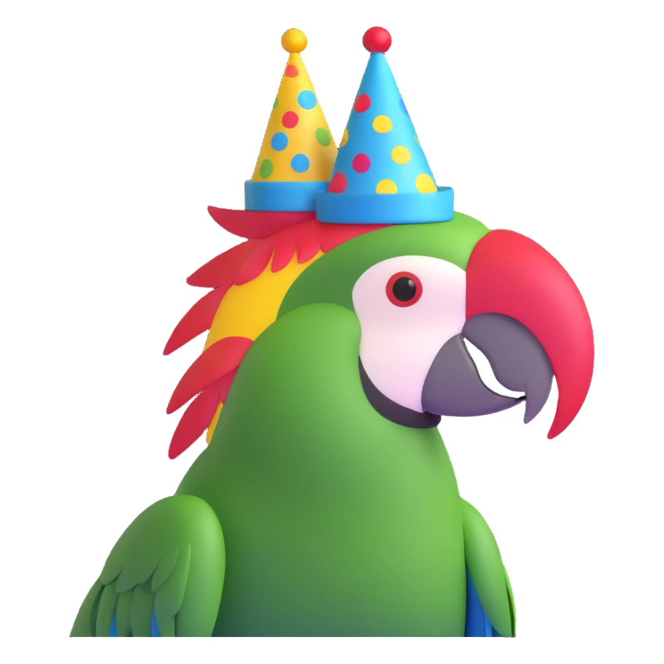 festive party parrot sticker