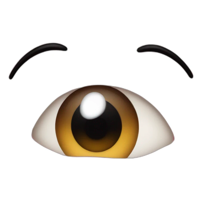 eye up with tongue stuck out while blushing sticker