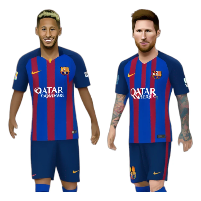 Neymar et Messi sticker