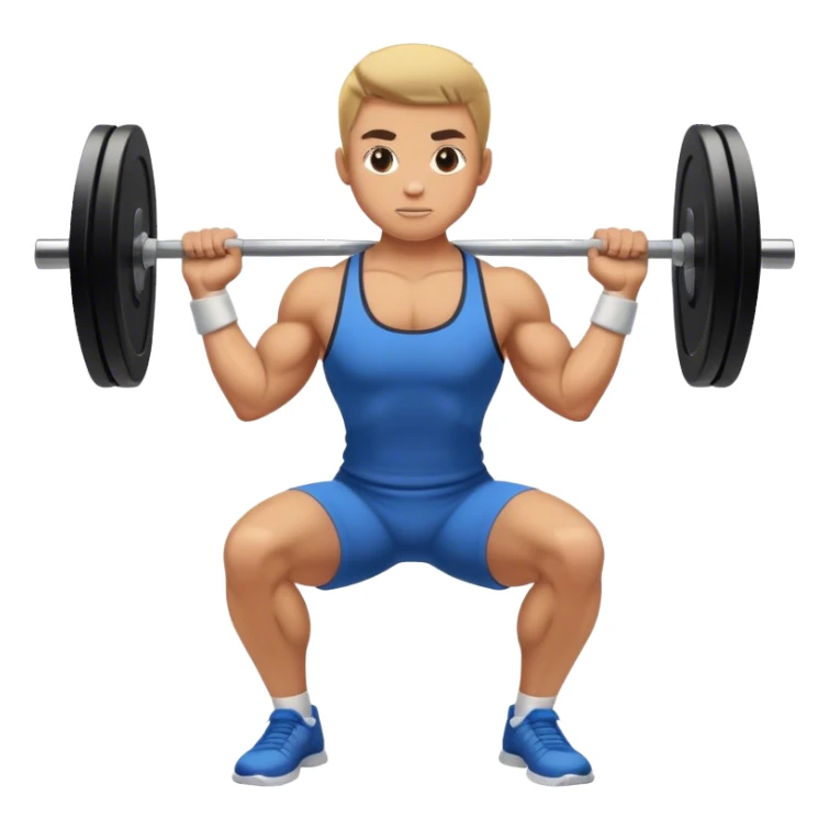 barbell squats sticker