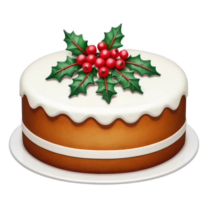 Christmas cake sticker