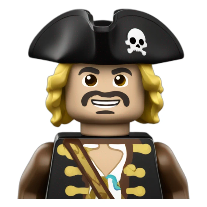Lego classic pirate minifigure sticker