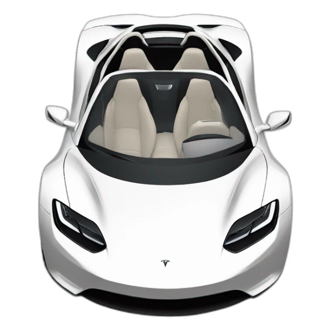 Tesla roadster sticker