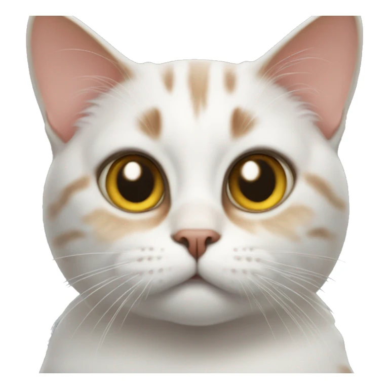 realistic cat looking at viewer sticker