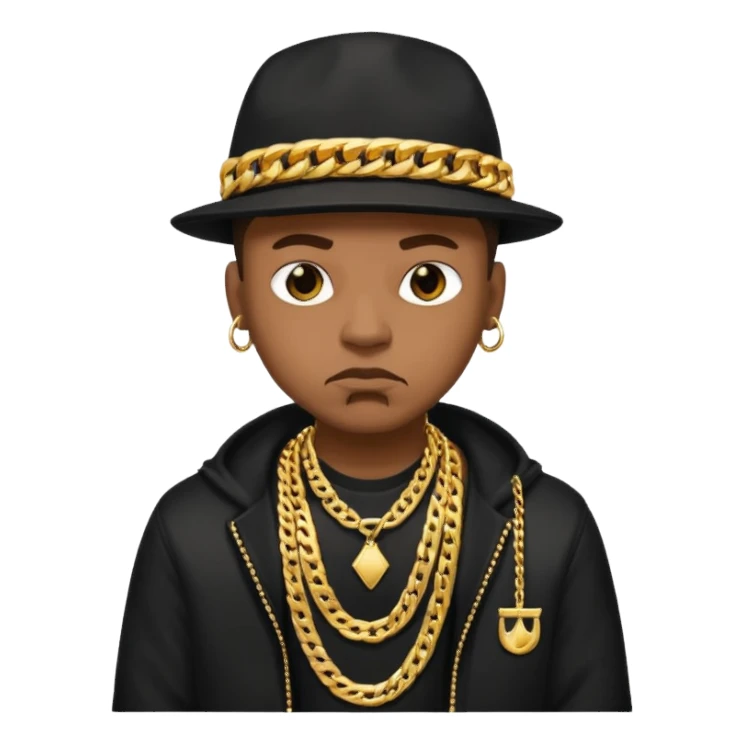 A gangster black cool rapper  sticker