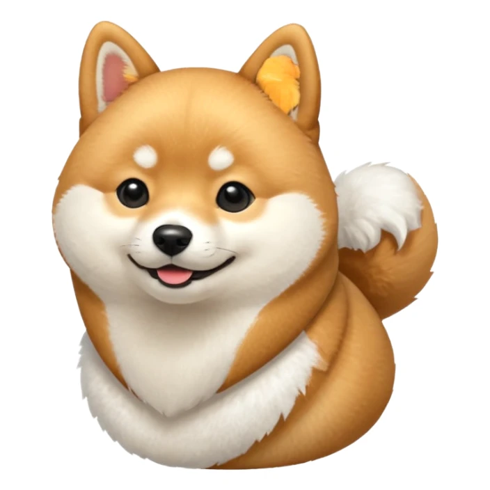 shiba inu side view smiling  sticker