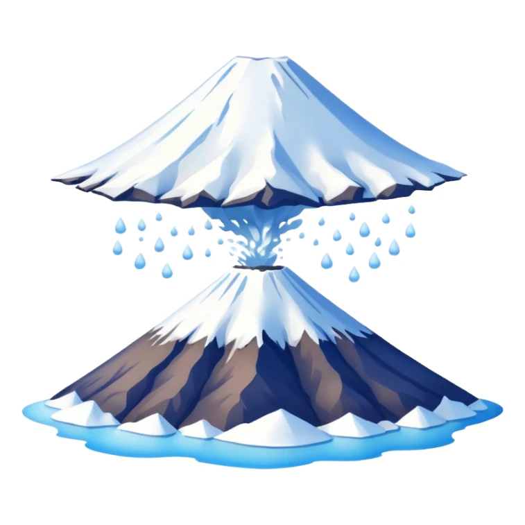 Mount Fuji with a clean background sticker