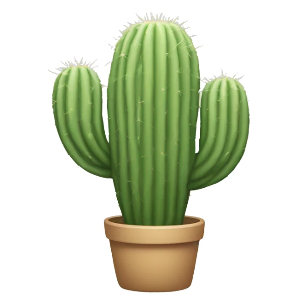 light sage cactus and shrubbery sticker