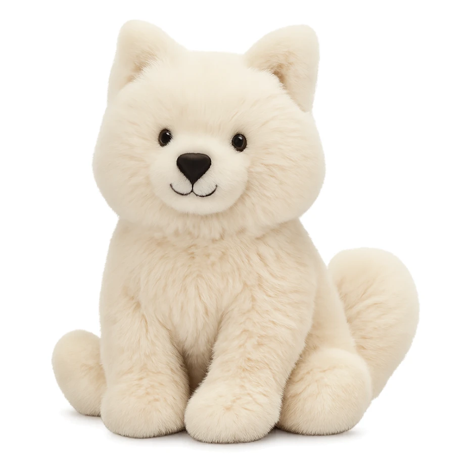 jellycat stuffed plush samoyed sticker