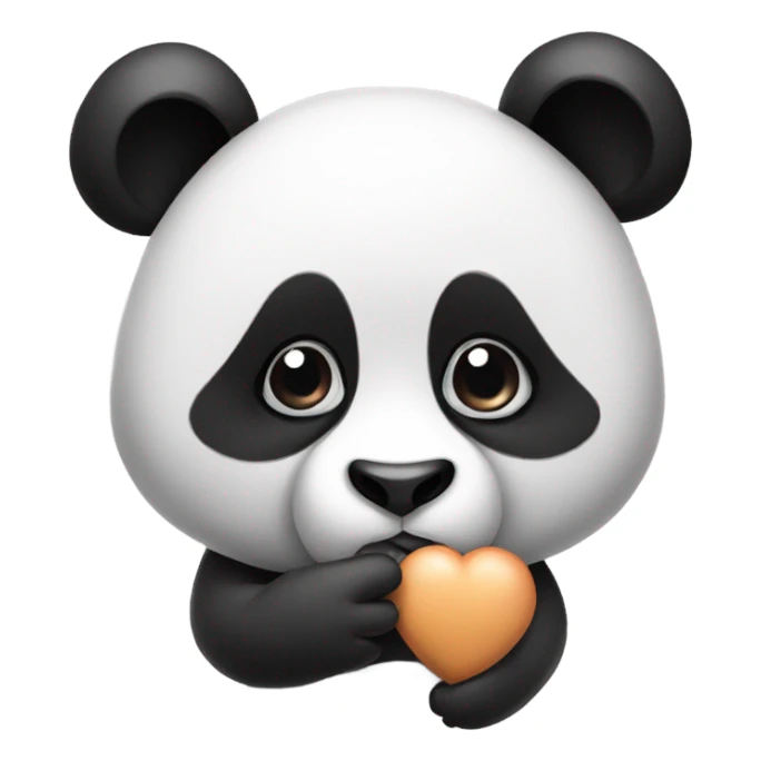 Panda blowing kisses sticker