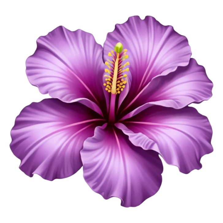 single lilac hibiscus blossom sticker