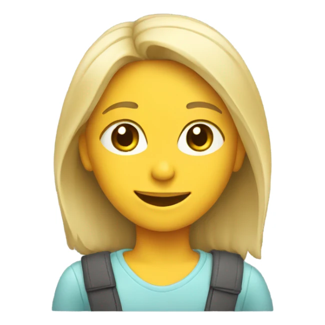 smiling girl in car interior sticker