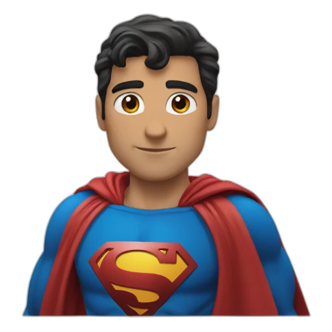 Jorge Superman saludando sticker