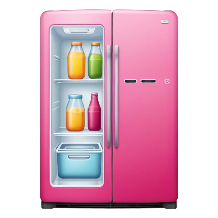 large fancy pink refrigerator sticker