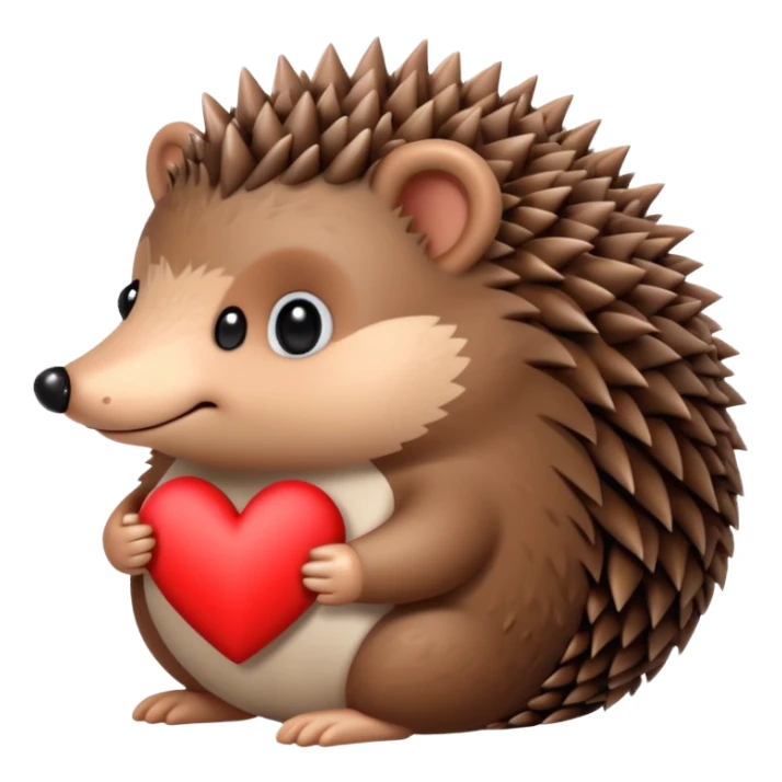 Hedgehog with love sticker