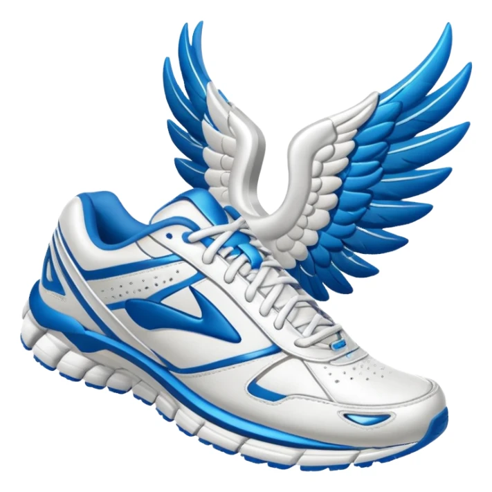 Brooks running sneakers with wings on them sticker