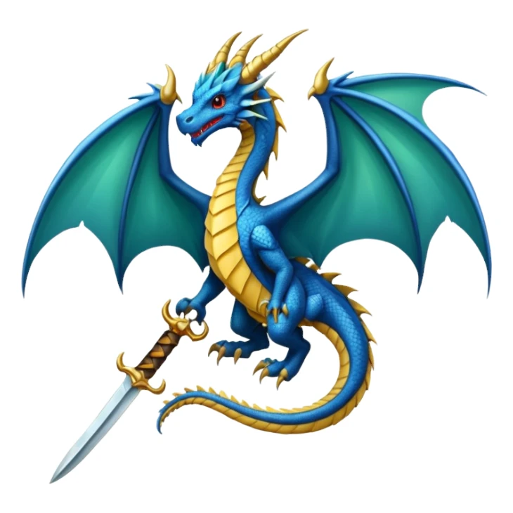 Fourth wing dagger tail dragon sticker