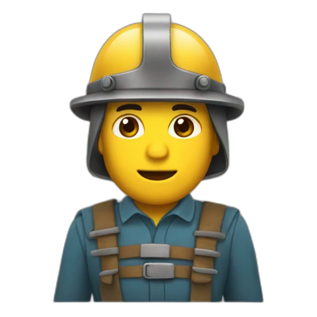 MINERO con casco sticker