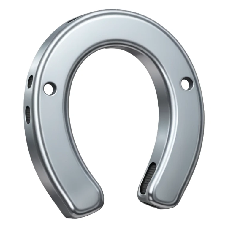 Horse shoe silver sticker