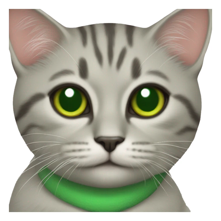 Gatito junto a lro verde sticker