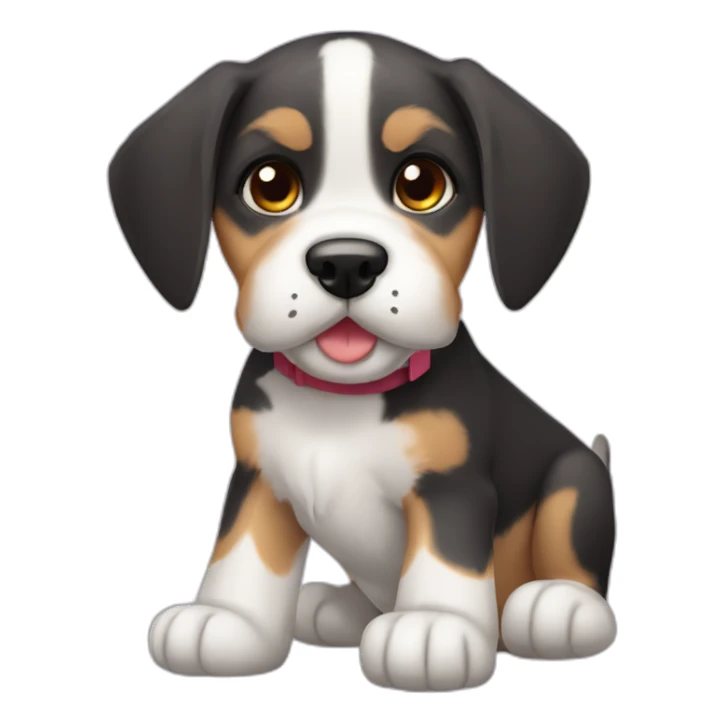beagle schnauzer puppy sticker