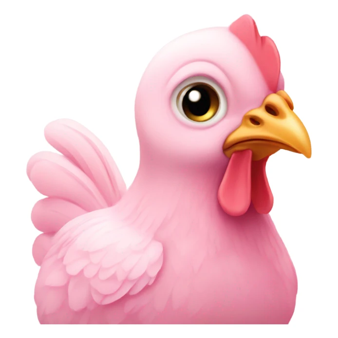 Baby pink chicken  sticker
