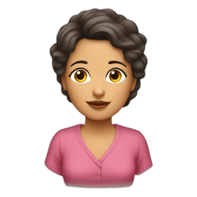 Mama y niña morena sticker