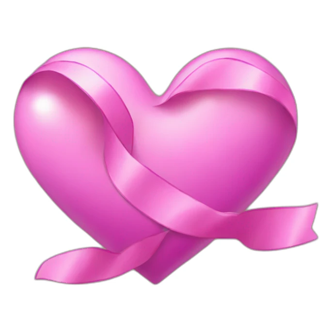 Heart with ribbon sticker