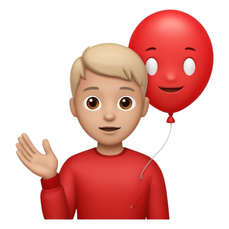 Balloon Float with Cartoon Character sticker