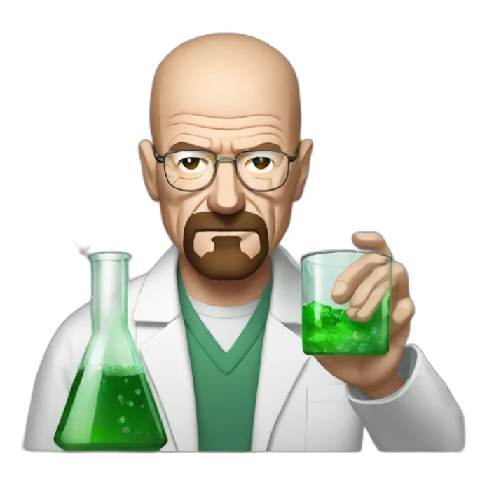 walter white making glass sticker