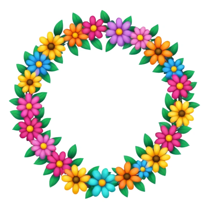 Flower garland  sticker