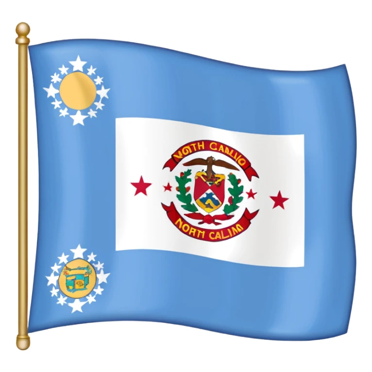 North Carolina state flag sticker