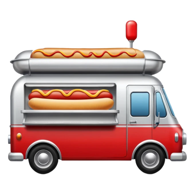 Hotdog truck. sticker