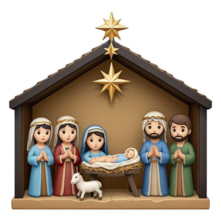 Black nativity sticker