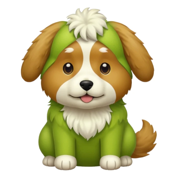 Pistachio dog emoji  sticker