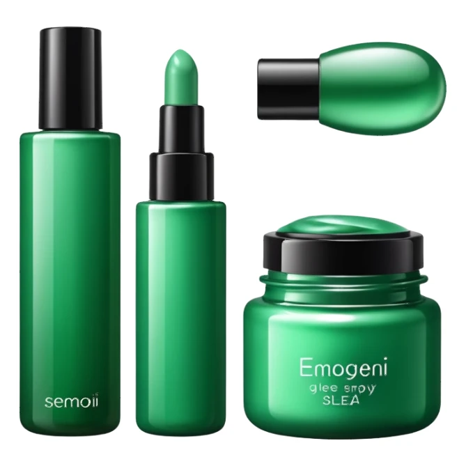 green corean cosmetics sticker