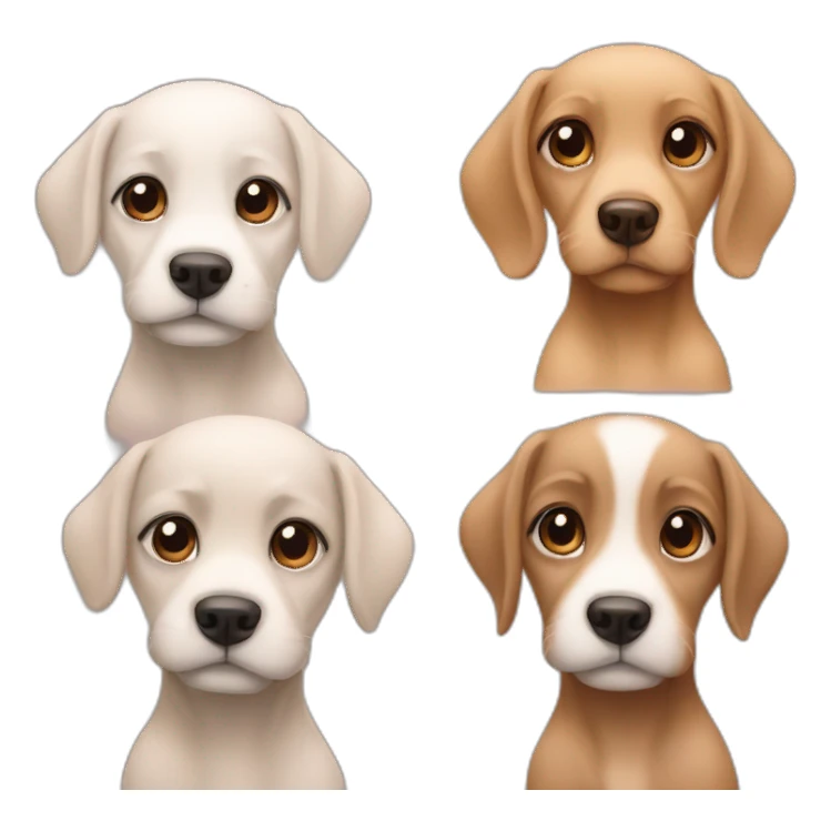 3 baby dogs sticker