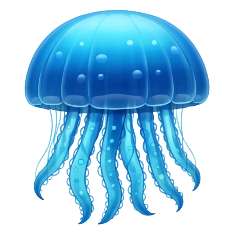 Jellyfish all sky blue  sticker