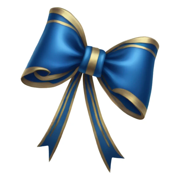 Navi Blue Bow sticker