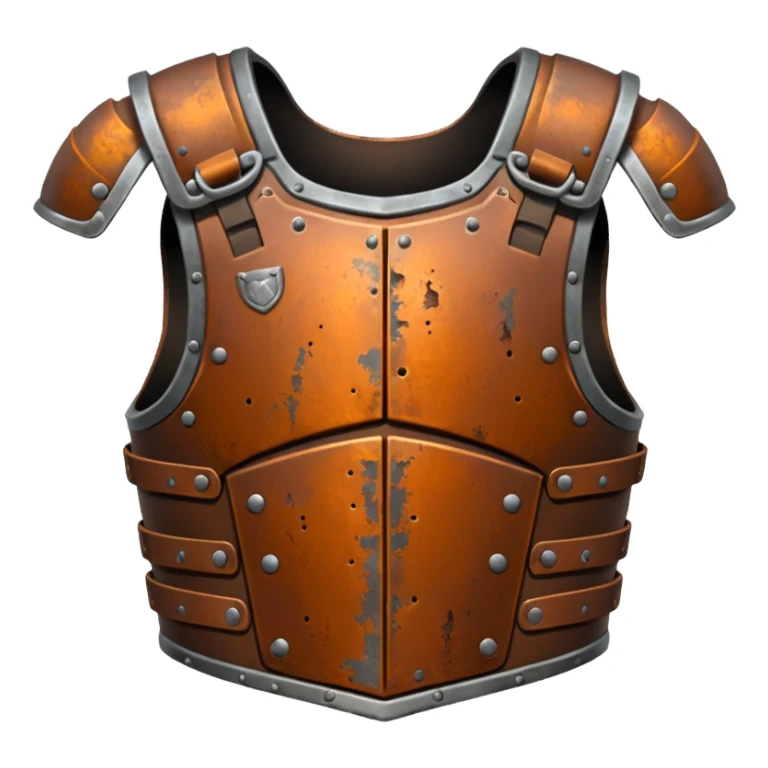 Rusted warrior body armor sticker
