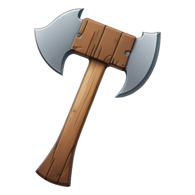 Minecraft axe sticker