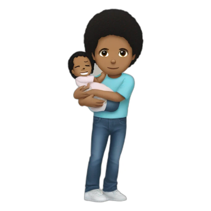 michael jackson putting a child to sleep sticker