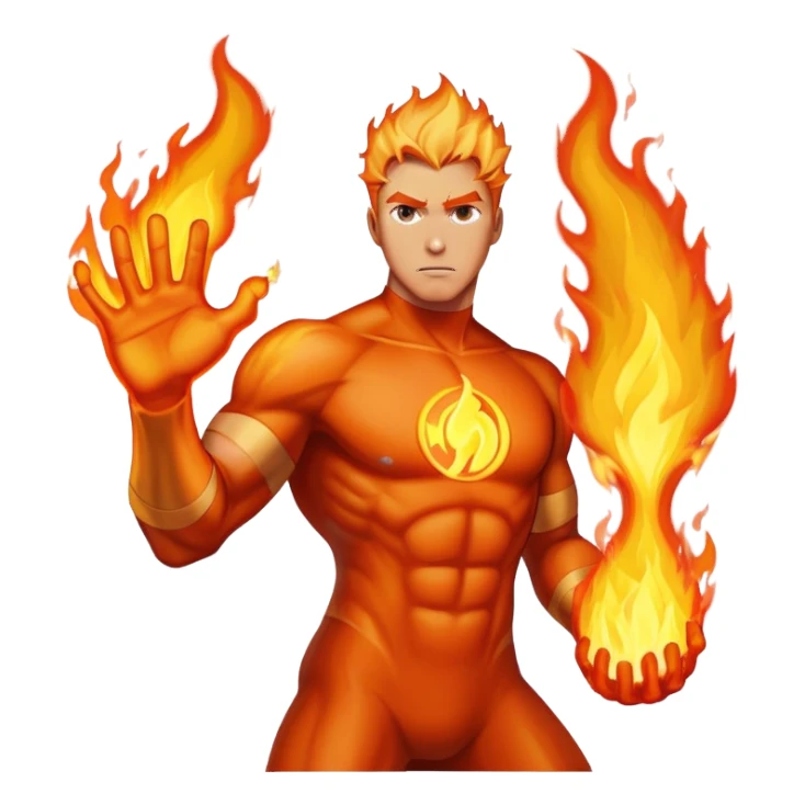 Marvel human torch  sticker