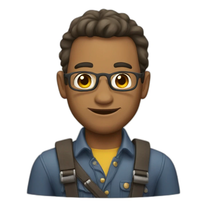 Homem cabeludo sticker