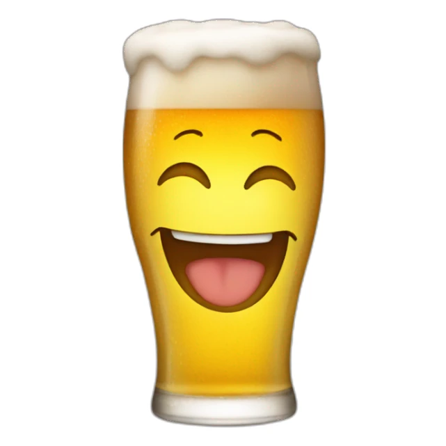 Beer smile sticker