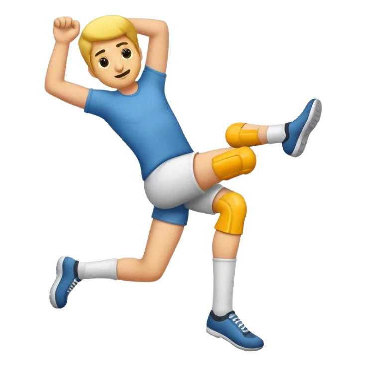 😁 with leg behin him and 2 hands sticker