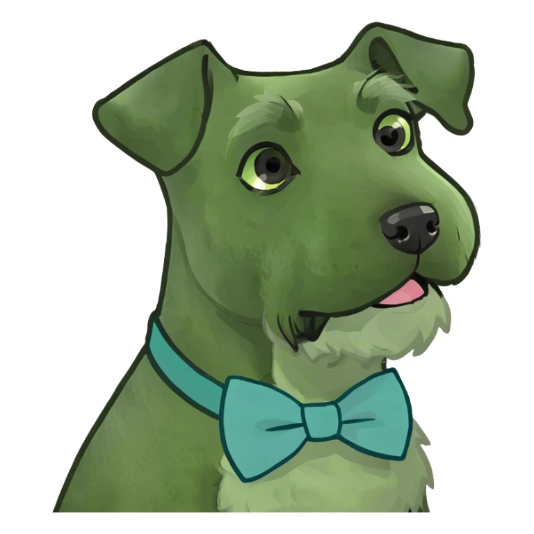 baby pink Schnauzer sticker