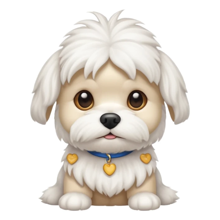 white maltese sticker